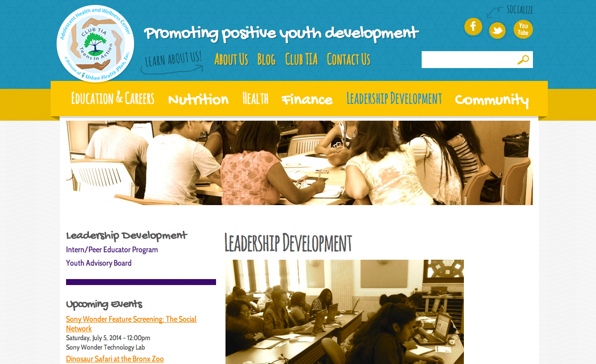 Club TIA. Promoting positive youth dvelopment.